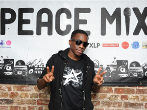 Tinchy Stryder at Peace Mix event.