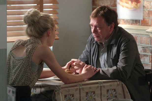 Ian is pleased to have Lucy on his side again.