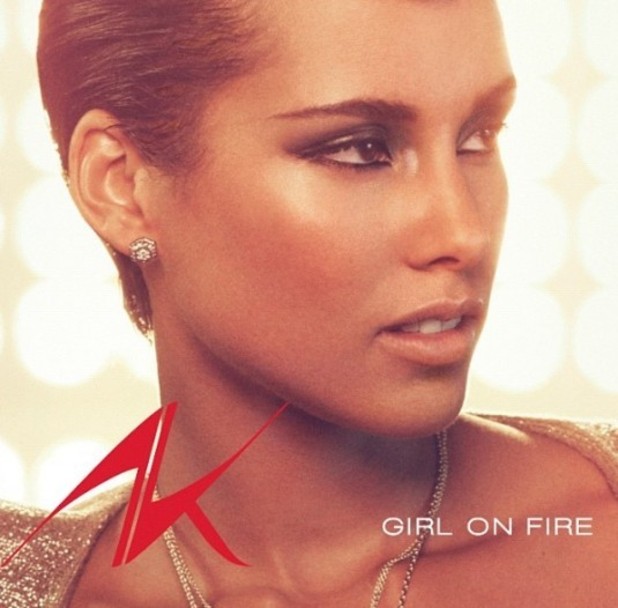 Alicia Keys 'Girl On Fire' single cover