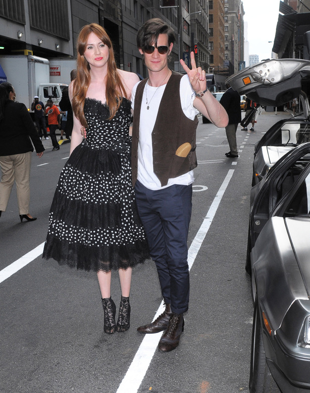 Karen Gillan and Matt Smith