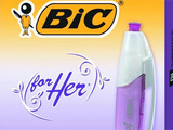 Bic pink pens for women
