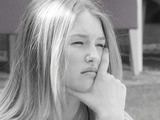 Danica pauses for thought in the garden.