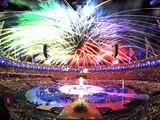 Fireworks during the Paralympics Games Opening Ceremony