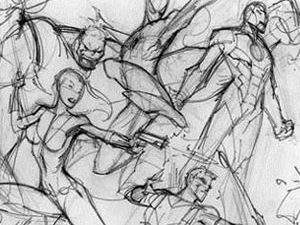 Avengers #1 sketch variant covers