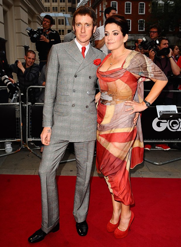 Bradley Wiggins and wife Catherine 