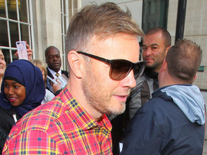 Gary Barlow outside the BBC Broadcasting House & Radio Theatre for the Chris Moyles Breakfast Show