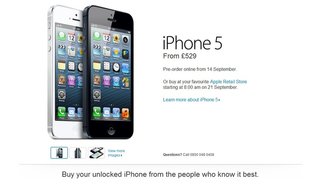 Apple iPhone 5 UK release date