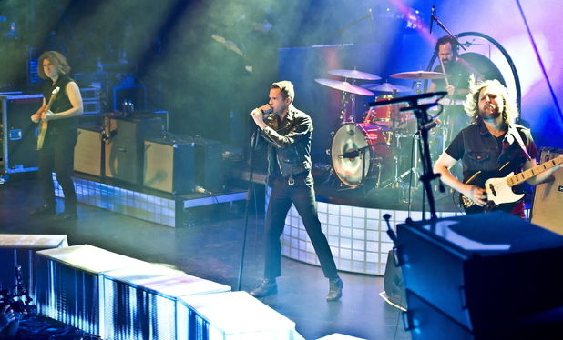 The Killers performing live at the Forum in London