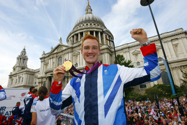 Greg Rutherford, London 2012 parade