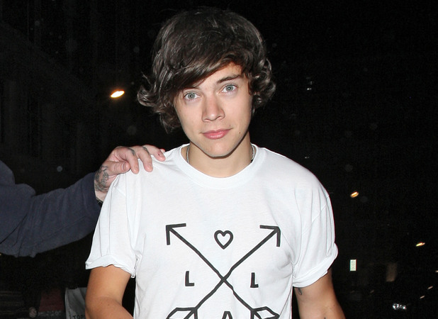 Harry Styles leaving Radio 1 studios after visiting Nick Grimshaw who was presenting his last night time show.
London, England - 13.09.12
Mandatory Credit: Spiller/WENN.com