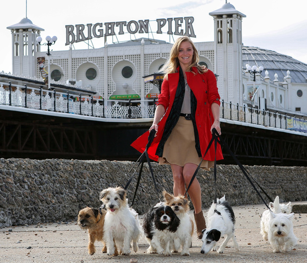 Jodie Kidd takes to Brighton Pier to announce Brighton as Britain's Most Dog Friendly Place