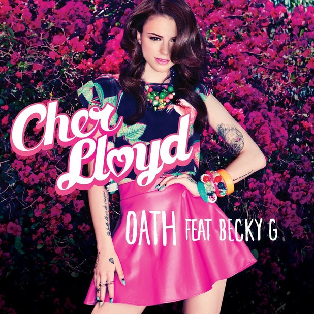 Single Art work for Cher Lloyd's single 'Oath'