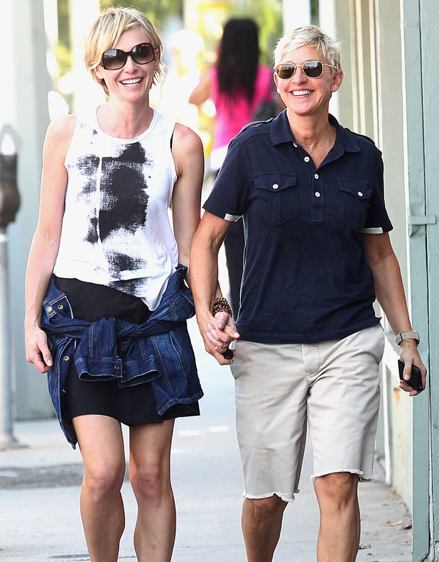 Portia De Rossi and Ellen Degeneres 