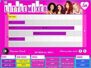 Little Mix 'Little Mixer' app screenshot.
