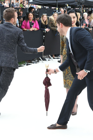Dita Von Teese, Aaron Paul
London Fashion Week Spring/Summer 2013 - Burberry - Arrivals
London