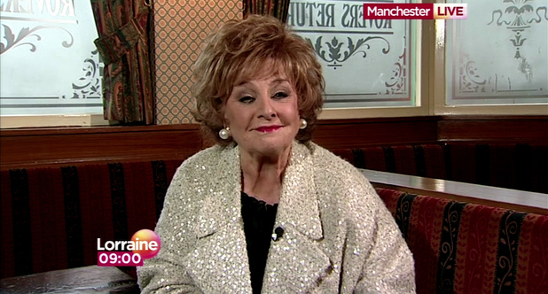 Barbra Knox appears on 'Lorraine' to discuss her 42 years of being in ITV soap Coronation street Shown