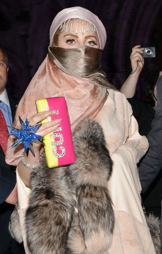 Lady GaGa, Philip Treacy's Spring/Summer 2013 collection at London Fashion Week