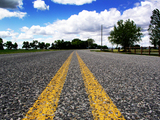 Yellow road lines