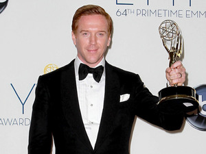 Damian Lewis with his Lead Actor In A Drama Series award at the 64th Annual Primetime Emmy Awards press room