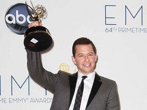 Jon Cryer with his Lead Actor In A Comedy Series award at the 64th Annual Primetime Emmy Awards press room