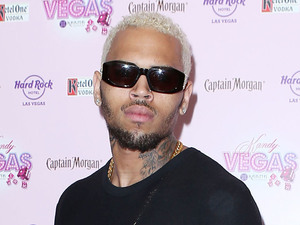 Chris Brown arrives to perform at Kandy Vegas at the Paradise Pool at Hardrock Hotel and Casino Las Vegas, Nevada - 01.09.12