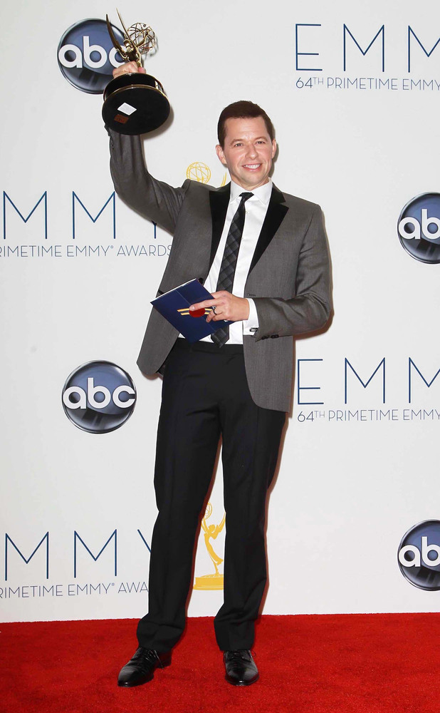 Jon Cryer with his Lead Actor In A Comedy Series award at the 64th Annual Primetime Emmy Awards press room