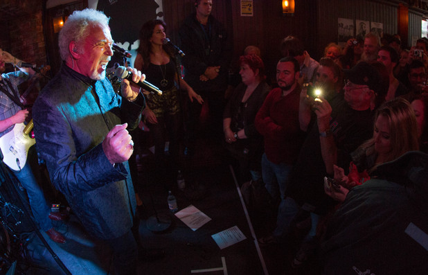 Tom Jones performs as part of Guinness celebrations for Arthur's Day
