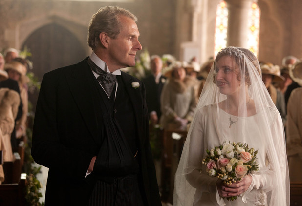 Downton Abbey S03E03: Robert Bathurst as Sir Anthony Strallan, Laura Carmichael as Lady Edith