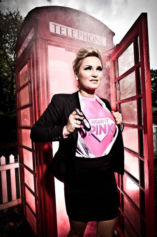 Sam Faiers supports Breast Cancer Campaign 'wear it pink'