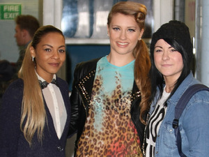 X Factor finalists Jade Ellis, Ella Henderson and Lucy Spraggan
at the ITV studios
London, England