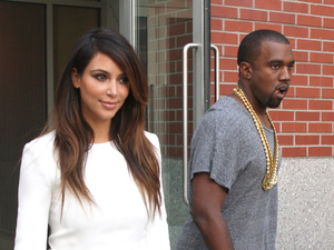 Kim Kardashian and Kanye West are seen leaving Soho to go to a movie theater in Union Square
New York City, USA - 01.09.12
Mandatory Credit: Anthony Dixon/WENN.com