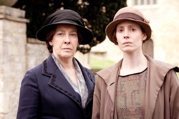 Downton Abbey S03E04: Phyllis Logan as Mrs Hughes and Amy Nuttall as Ethel Parks