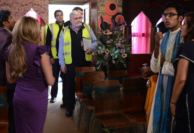 There are some unwanted guests at Christian and Syed's civil ceremony.
