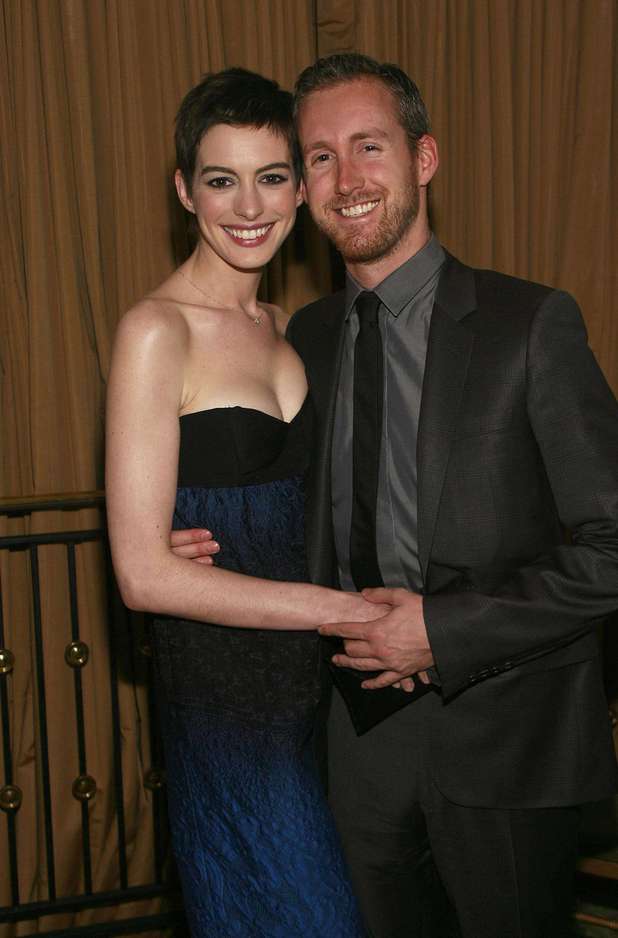 Anne Hathaway and Adam Shulman