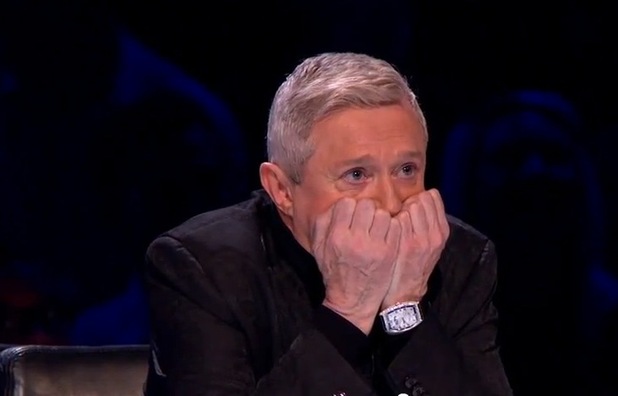 Louis Walsh decides between sending Rylan Clark or Carolynne Poole home on X Factor's first live show.