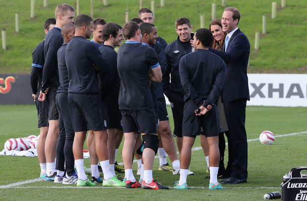 Duchess of Cambridge, England players, Prince William