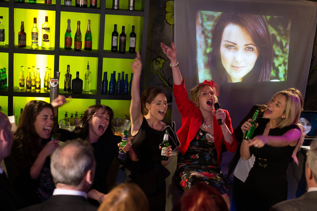 Lynsey's wake in Hollyoaks