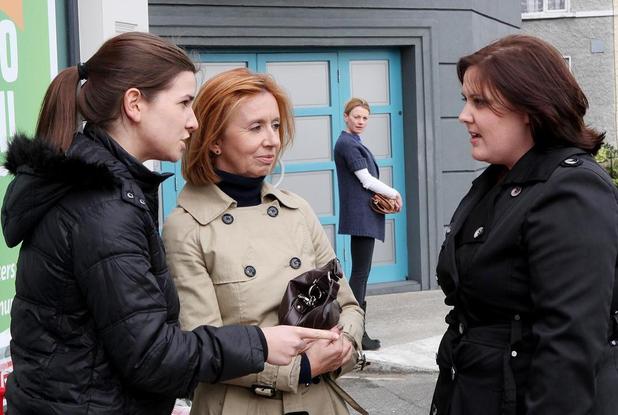 Lucy panics when she realises Dolores has joined forces with Emily.