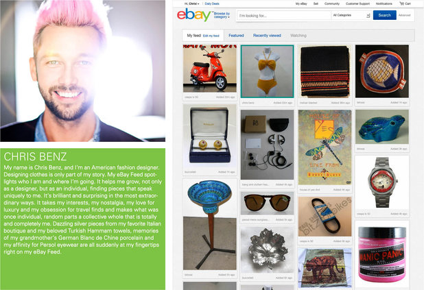 Screenshots of the new look eBay