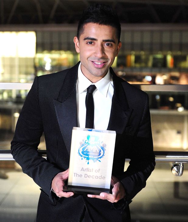 Jay Sean receives the Asian Music Awards' Most Decorated Artist Award at the Wembley Hilton in London.