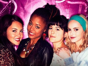 Lacey Turner, Hannah Tointon, Nina Toussaint-White and Phoebe Fox in ITV2's 'Switch'