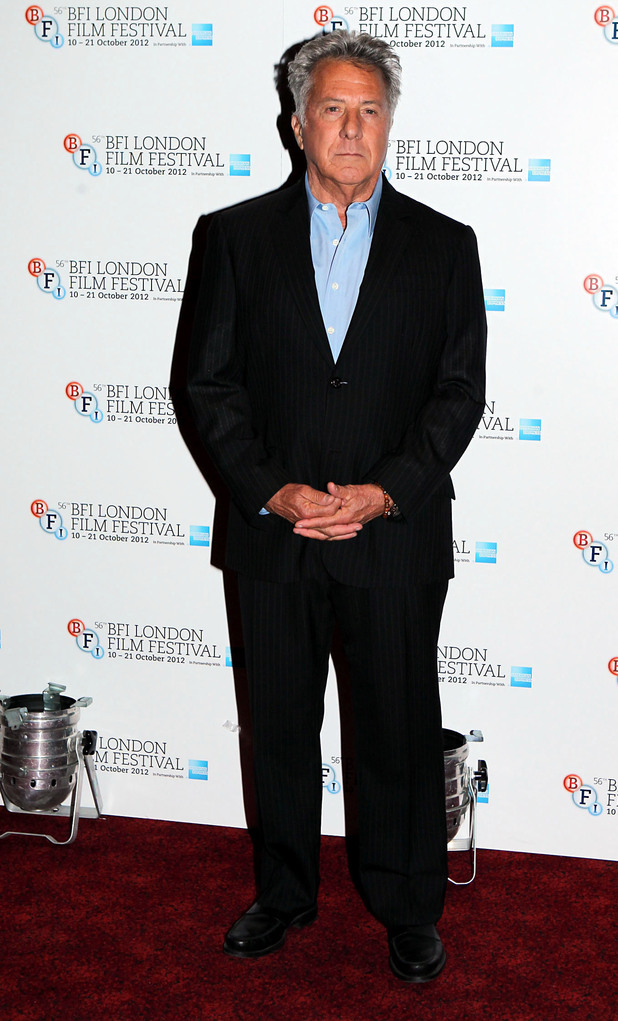 Director Dustin Hoffman arriving at the screening of 'Quartet'' at Odeon West End as part of the 56th BFI London Film Festival