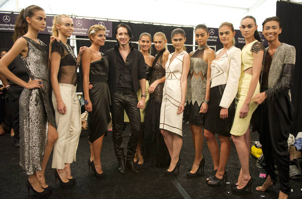 Project Runway season 10 finale: Dmitry Sholokhov with his final models