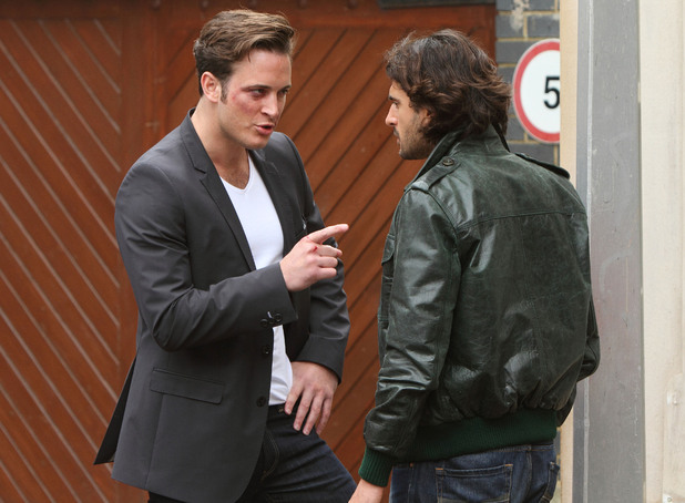 Danny and Syed have words outside the Police Station.