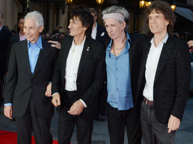 Charlie Watts, Ronnie Wood, Keith Richards and Mick Jagger of the Rolling Stones
56th BFI London Film Festival - 'The Rolling Stones: Crossfire Hurricane' - Gala Screening - Arrivals
London, England - 18.10.12
Mandatory Credit: WENN.com