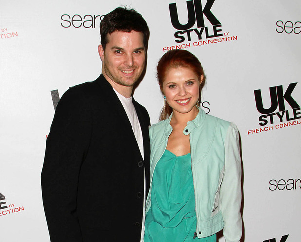 Jonathan Roberts and Anna Trebunskaya, photographed at a party in Los Angeles during March 2011