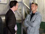 Christian stages a surprise meeting with Danny at the Gym.