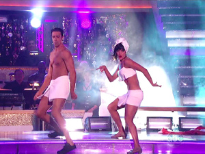 ABC's 'Dancing with the Stars: All-Stars' Season 15, Episode 10 - team freestyle to 'Gangnam Style' - Gilles Marini and Peta Murgatroyd