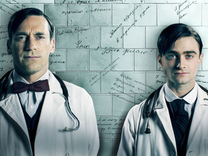 John Hamm and Daniel Radcliffe in 'A Young Doctor's Notebook'