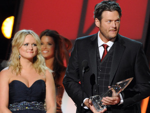 46th Annual CMA Awards: Miranda Lambert and Blake Shelton accept the award for Song of the Year